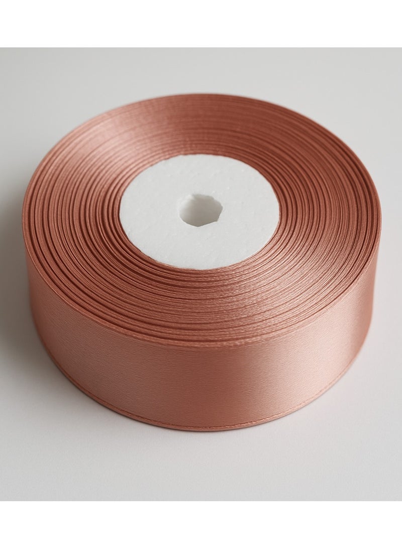 ميلز شريط ساتان وردي عتيق - 2.5 سم x 36 ياردة | شريط زينة ناعم للحرف اليدوية - Image 1