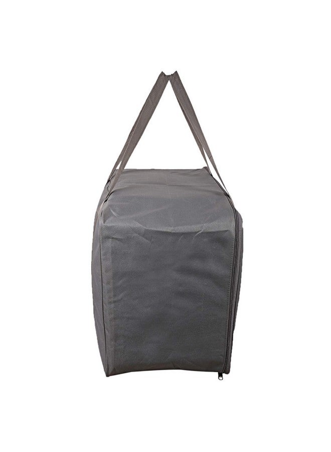 Kuber Industries Rexine Jumbo Underbed Moisture Proof Rectangular Storage Bag with Zipper Closure and Handle (CTKTC6598, 48 cm x 60 cm x 36 cm, Grey) -2 Pieces - Image 5
