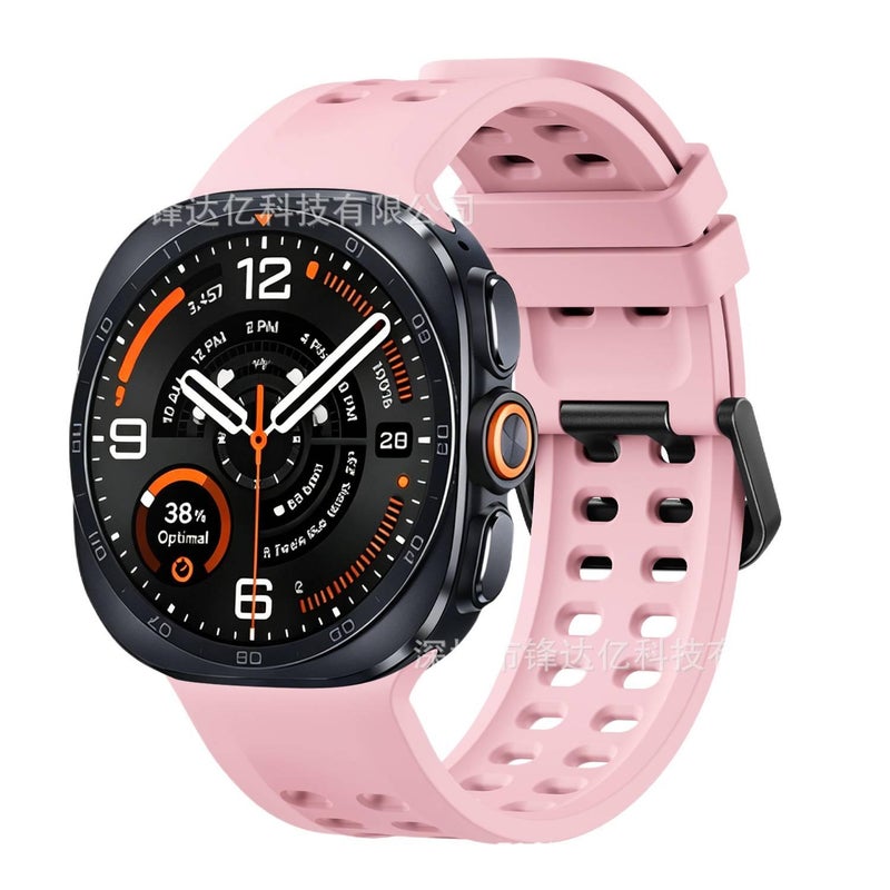 Adjustable Silicone Sport Smartwatch Band Compatible with Samsung Galaxy Watch Ultra with Fit Soft Strap and Quick Daily Replacement Blue - Image 5