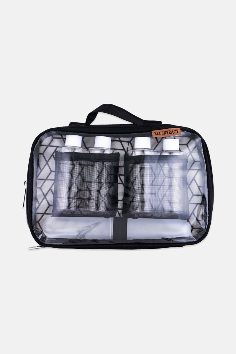 ELLEN TRACY 5 Pieces Travel Set, Black - Image 1