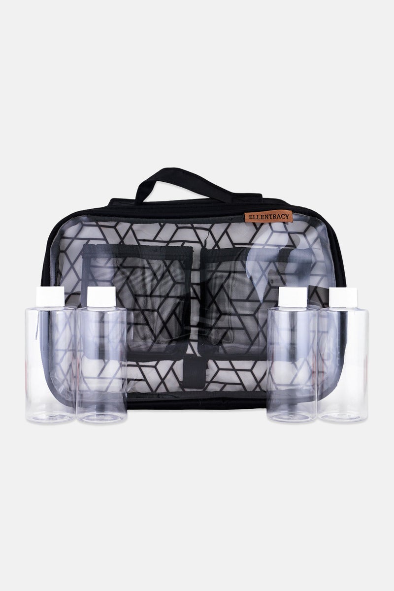 ELLEN TRACY 5 Pieces Travel Set, Black - Image 4