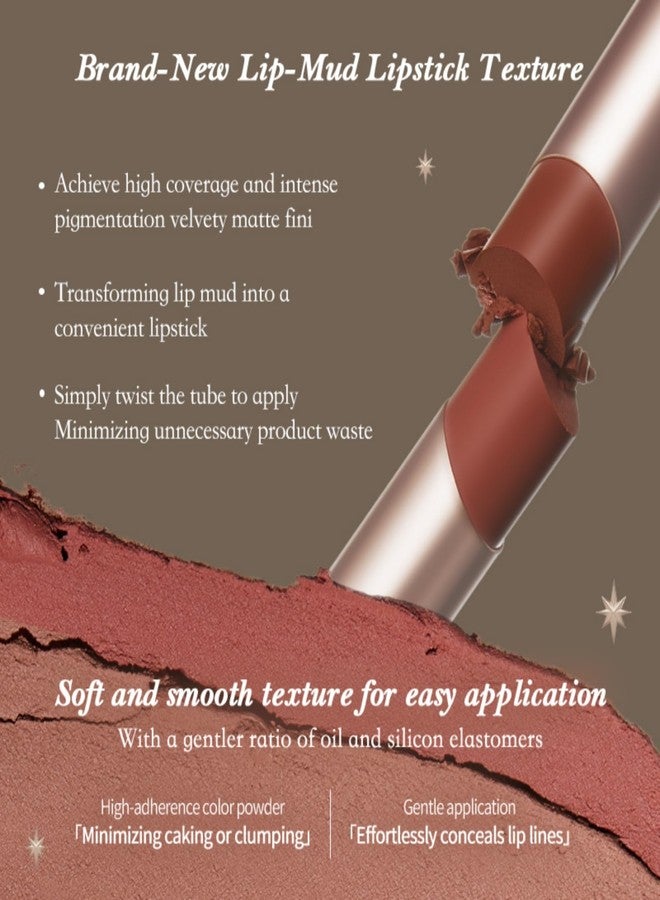 Flower Knows Little Angel Matte Lipstick,Super Soft & Ultra Silky Lip Stick,Long Lasting & Moisturizing Vegan Lip Mud for Girls&Women,Velvety Finish,3.5g,1Count(C06 Lyric Poetry) - Image 4