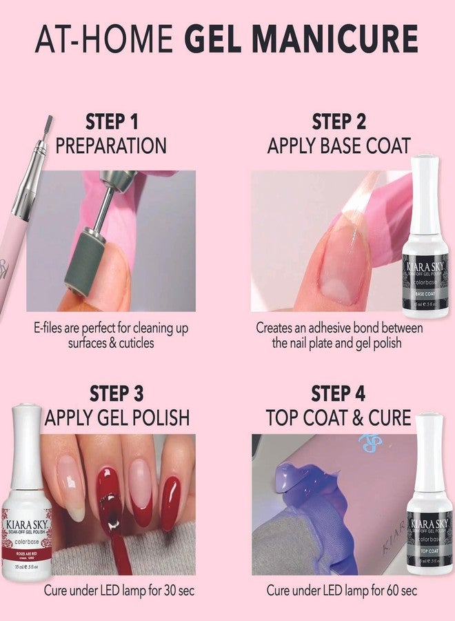 KIARA SKY Soak Off Gel Nail Polish 0.5 fl oz, BLACK TO BLACK (G435) - Image 3