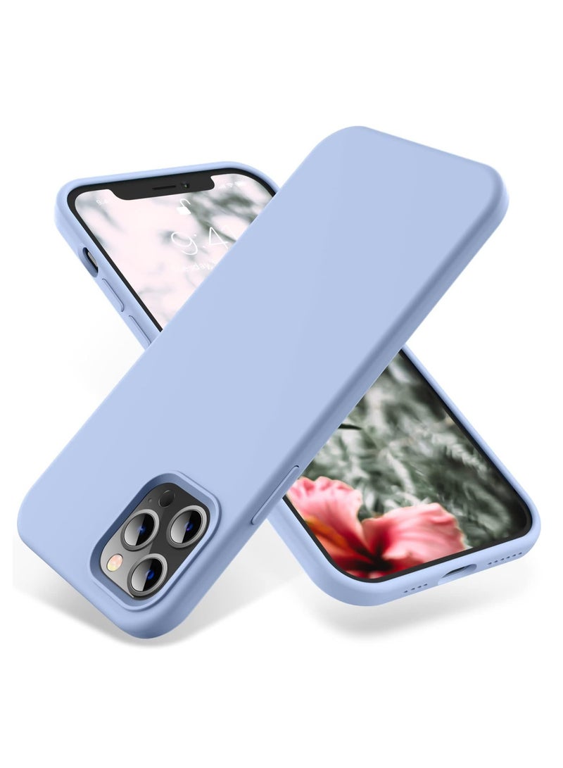 iPhone 11 Pro Max Case, Phone Case for iPhone 11 Pro Max Liquid Silicone Soft Gel Rubber Microfiber Lining Cushion Texture Cover Shockproof Protective, Light Blue - Image 1