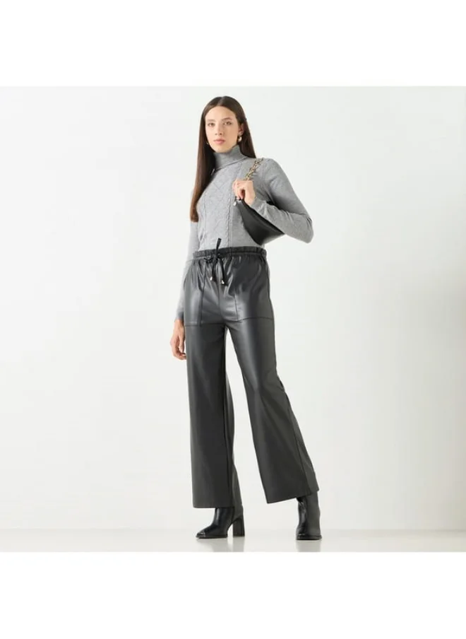 2Xtremz 2Xtremz Textured High Neck Sweater with Long Sleeves