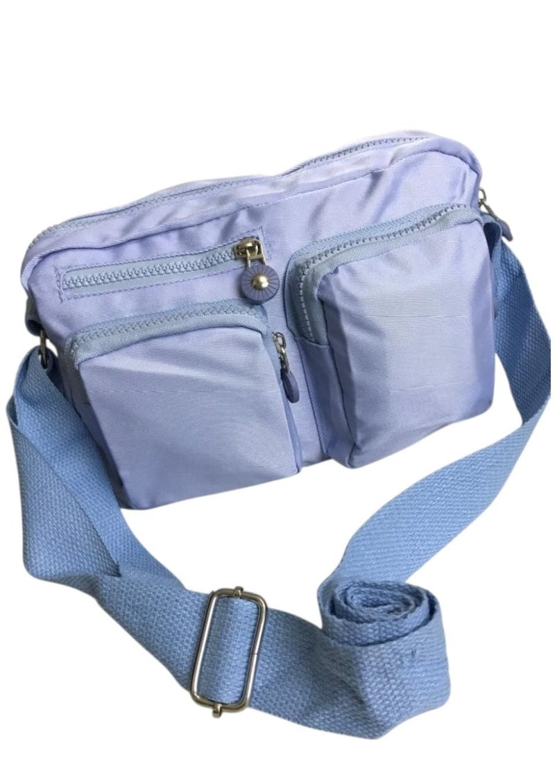 Women’s Crossbody Bag with 4 Zippers - Image 4