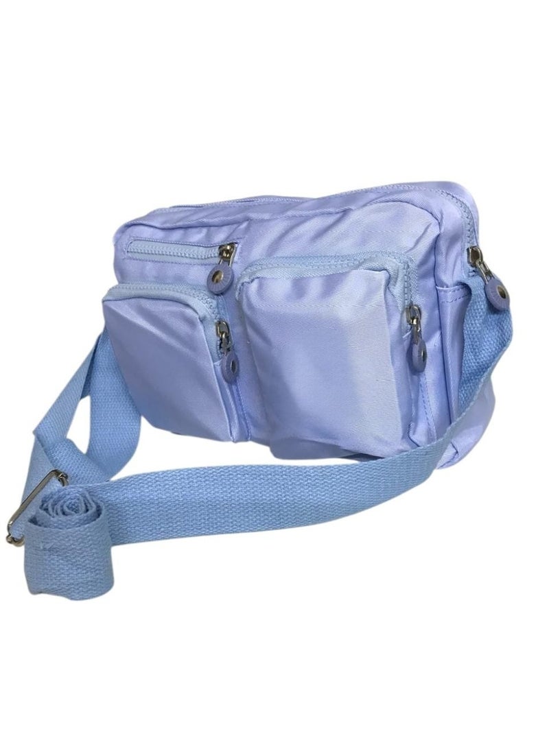 Women’s Crossbody Bag with 4 Zippers - Image 2