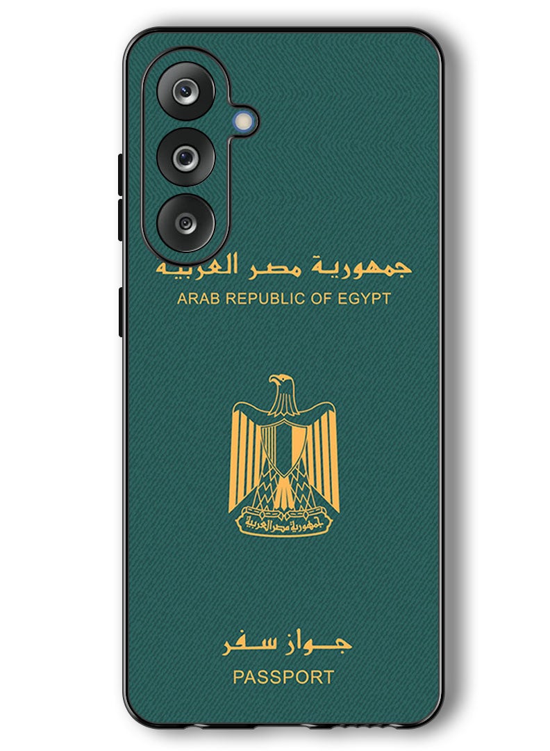 Theodor Case Compatible with Samsung Galaxy F36/ M36 6.7 Inch Protection Shockproof Bumper Cover Egypt Passport - Image 1