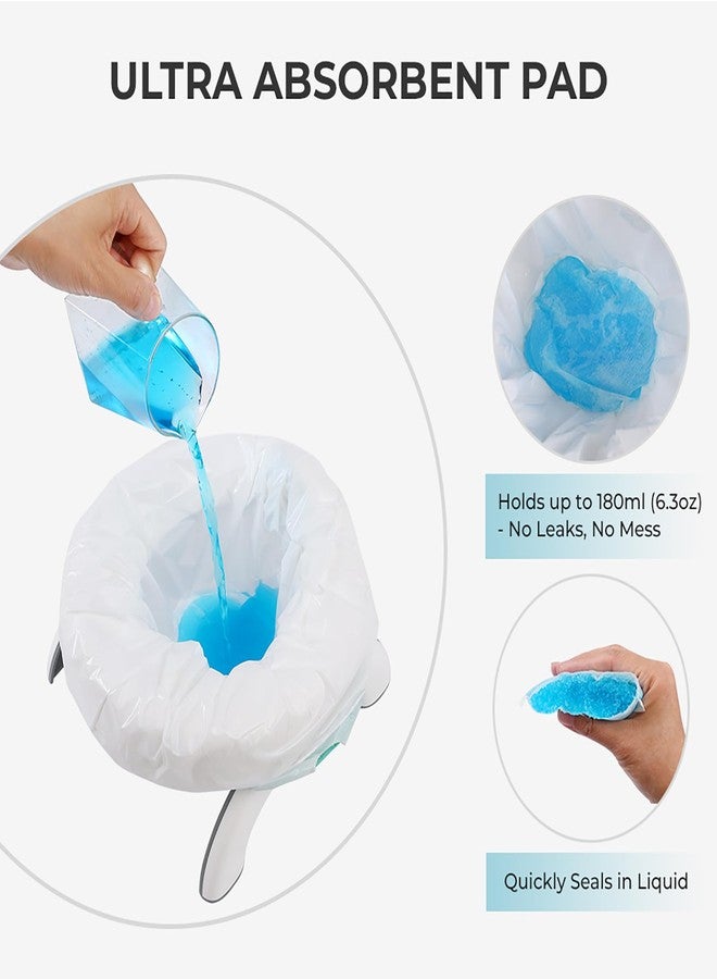 Womumon Disposable Potty Liners with Absorbent Pads - 30 Counts, Leak-Proof Travel Toilet Bags for Toddlers, Fit OXO Tot & Most Portable Chairs, Potty Training Refill Bags for Kids - Image 3