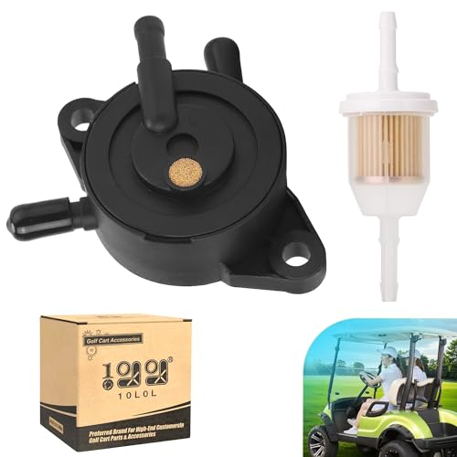 10L0L Fuel Pump Impulse Kit for Yamaha G16 G17 G18 G19 G20 G22 G29 1996-up 4 Cycle Golf Cart with Fuel Filter, OEM JN6-F4410-10-00 JN6-F4560-00-00 JN6-F4410-11-00 - Image 1