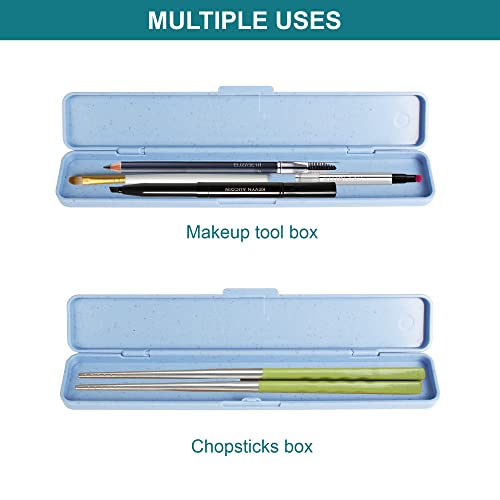 Foosi Small Pencil Box - Plastic Pencil Case - Pencil Cases for Adults,Pencil Case Aesthetic,Multipurpose Brushes Box, Cosmetic Pencil Cases,Travel Toiletry cases - Image 3