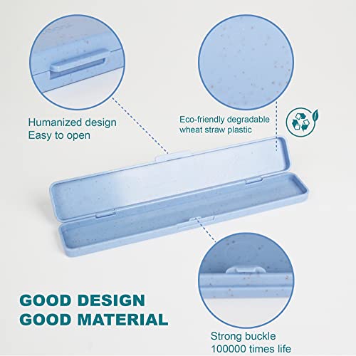 Foosi Small Pencil Box - Plastic Pencil Case - Pencil Cases for Adults,Pencil Case Aesthetic,Multipurpose Brushes Box, Cosmetic Pencil Cases,Travel Toiletry cases - Image 5