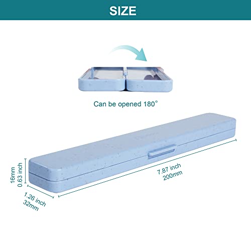 Foosi Small Pencil Box - Plastic Pencil Case - Pencil Cases for Adults,Pencil Case Aesthetic,Multipurpose Brushes Box, Cosmetic Pencil Cases,Travel Toiletry cases - Image 4
