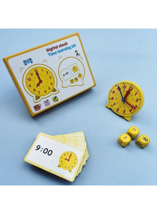 Clock Set Learning Time Teaching Aid Toy for Primary School Mathematics - Image 5