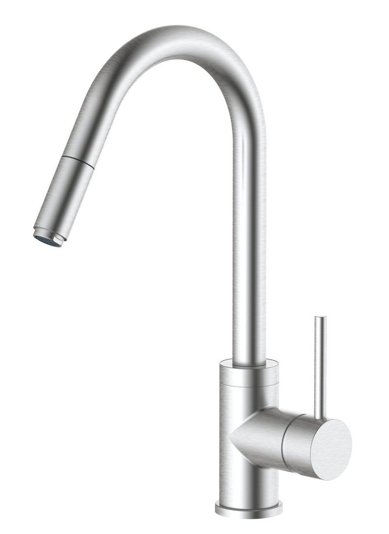 HESANIT HESANIT Pull Out Sprayer Kitchen Sink Faucet Mixer Stainless Steel Brushed - 6931SSB 