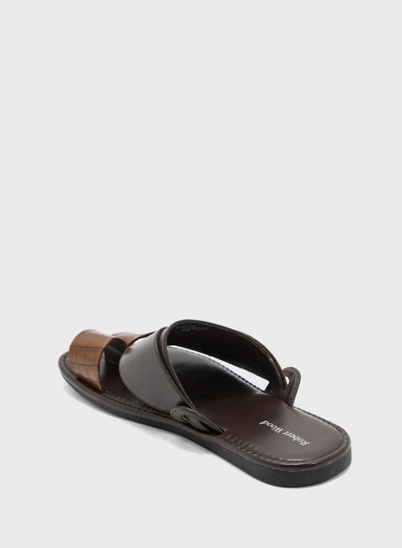 Robert Wood Tan-Brown Ksa Traditional Shirgi Men'S Sandal for Men | Best Price UAE