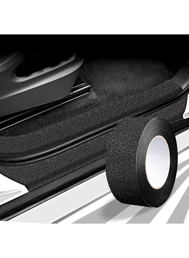 SOLARAE Anti-Slip Car Door Entry Guard, Car Door Sill Protector, Rear Bumper Guard Scratch Scratch Protection Strip, Edge Protector for Most Cars Accessories, 7 * 5 cm, Textured Black - Image 4