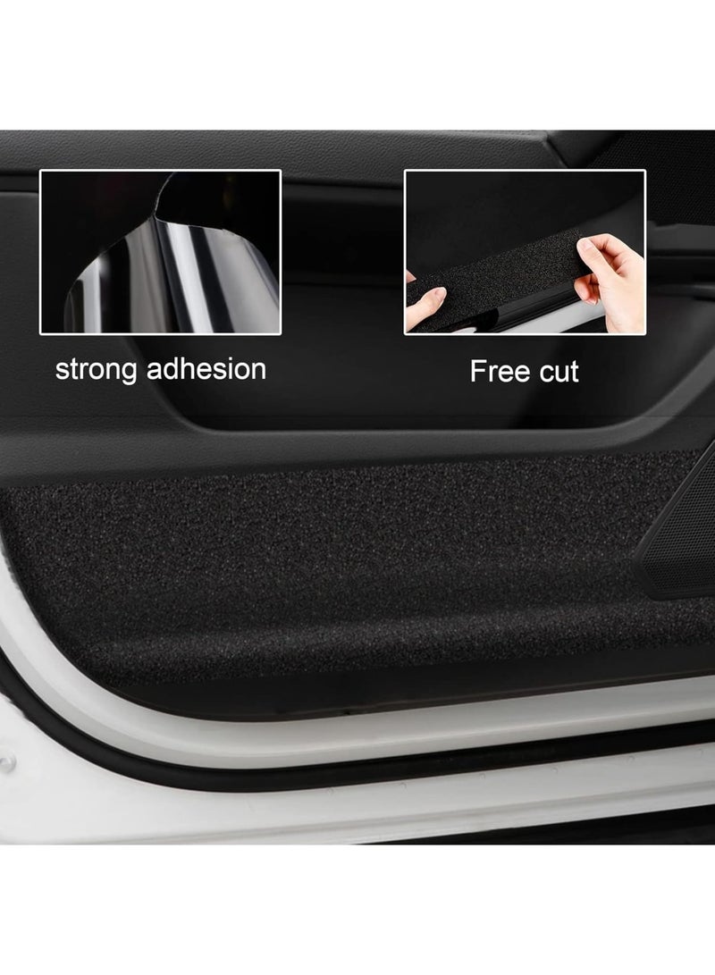 SOLARAE Anti-Slip Car Door Entry Guard, Car Door Sill Protector, Rear Bumper Guard Scratch Scratch Protection Strip, Edge Protector for Most Cars Accessories, 7 * 5 cm, Textured Black - Image 5