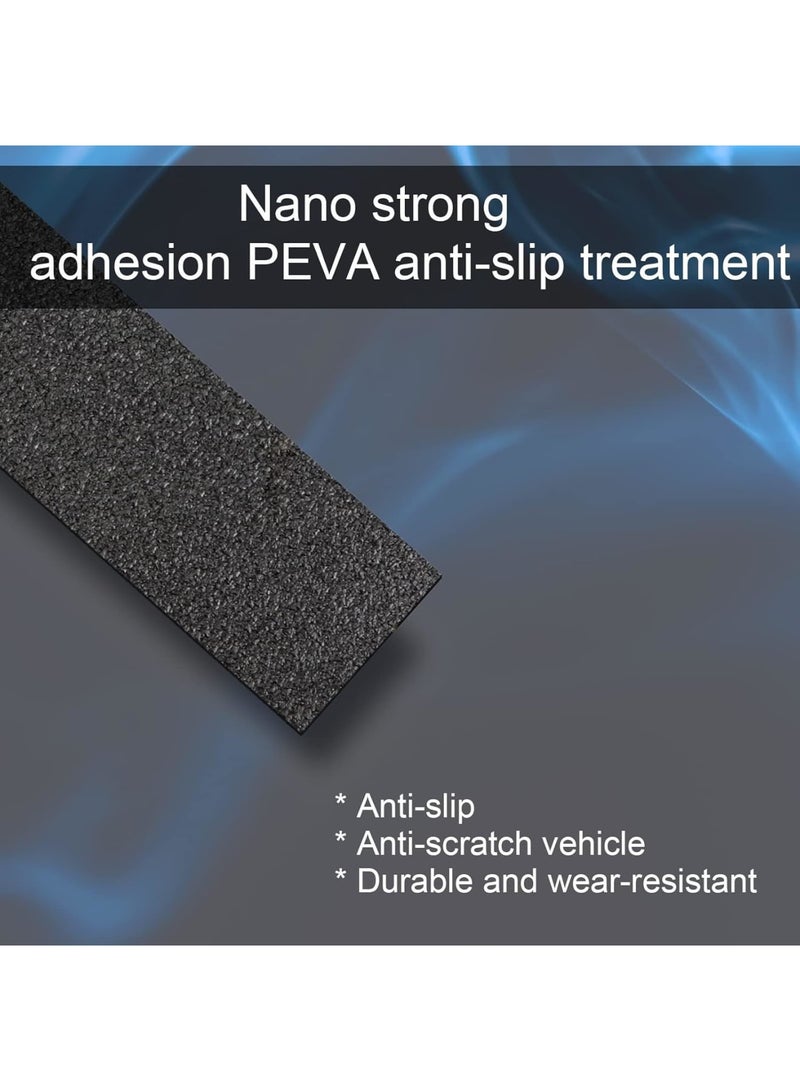 SOLARAE Anti-Slip Car Door Entry Guard, Car Door Sill Protector, Rear Bumper Guard Scratch Scratch Protection Strip, Edge Protector for Most Cars Accessories, 7 * 5 cm, Textured Black - Image 2