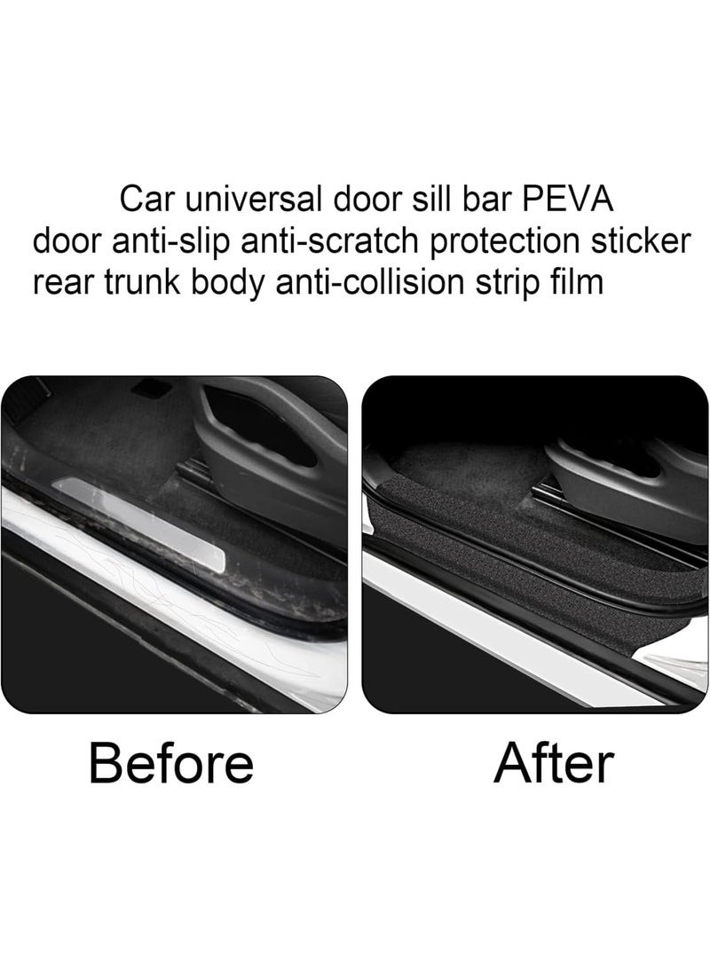 SOLARAE Anti-Slip Car Door Entry Guard, Car Door Sill Protector, Rear Bumper Guard Scratch Scratch Protection Strip, Edge Protector for Most Cars Accessories, 7 * 5 cm, Textured Black - Image 3