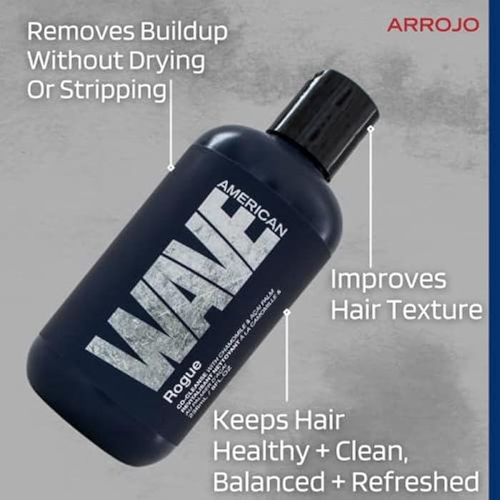 Arrojo Rogue Co-Cleanse Hair Conditioner – Cleansing Conditioner W/Chamomile & Acai Palm - Curl Conditioner For Curly Hair & Healthy Waves – Paraben & Sulfate Free Conditioner (8 oz) - Image 4