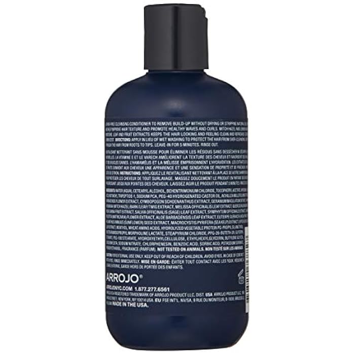 Arrojo Rogue Co-Cleanse Hair Conditioner – Cleansing Conditioner W/Chamomile & Acai Palm - Curl Conditioner For Curly Hair & Healthy Waves – Paraben & Sulfate Free Conditioner (8 oz) - Image 2