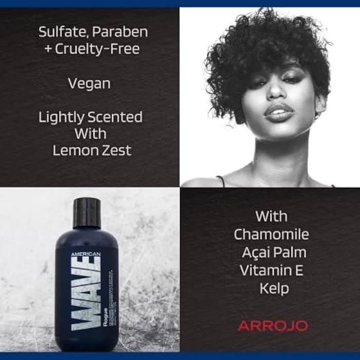 Arrojo Rogue Co-Cleanse Hair Conditioner – Cleansing Conditioner W/Chamomile & Acai Palm - Curl Conditioner For Curly Hair & Healthy Waves – Paraben & Sulfate Free Conditioner (8 oz) - Image 3