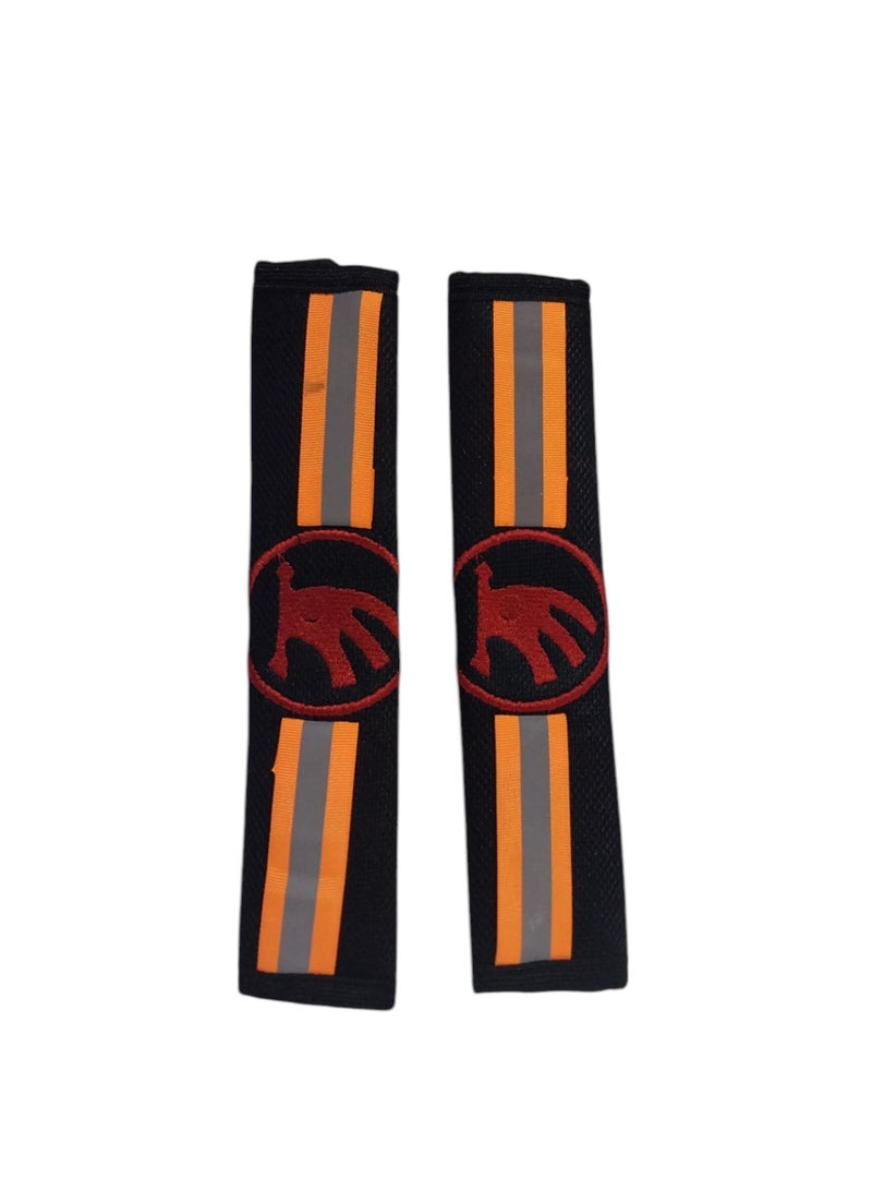 Phosphorescent seat belt decoration car logo on belt decoration - Image 1