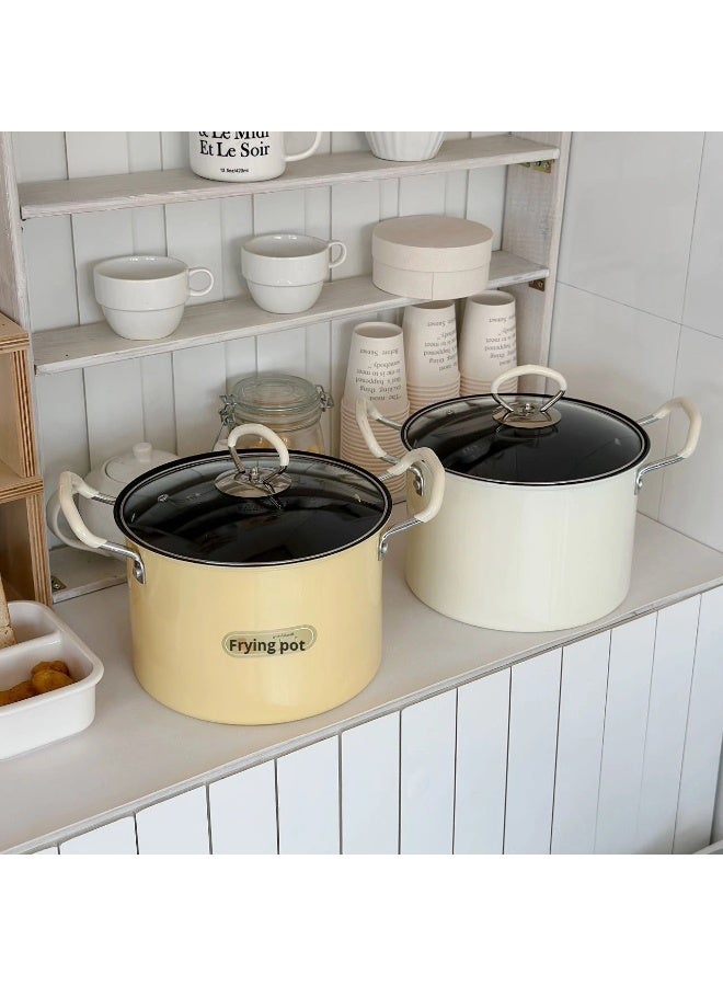 قلاية عميقة منزلية سعة 5.2 لتر – مصنوعة من الحديد غير اللاصق، مزودة بسلة شبكية من الستانلس ستيل 304، مثالية لقلي البطاطس والدجاج والعجائن، تصميم آمن مقاوم للانزلاق، تسخين سريع وتوزيع حرارة متساوٍ، سهلة التنظيف وصيانة طويلة الأمد، مثالية للمنازل والمطاعم، مع تعليمات أمان ضد الانسكاب والحرارة الزائدة، مقبض مقاوم للحرارة، هيكل قوي بوزن 1.5 كجم، أبعاد 30.5×26×20.5 سم، مناسبة لجميع أنواع المقالي والمطابخ، قلاية احترافية منزلية صحية، غير لاصقة وسهلة الاستخدام - Image 2