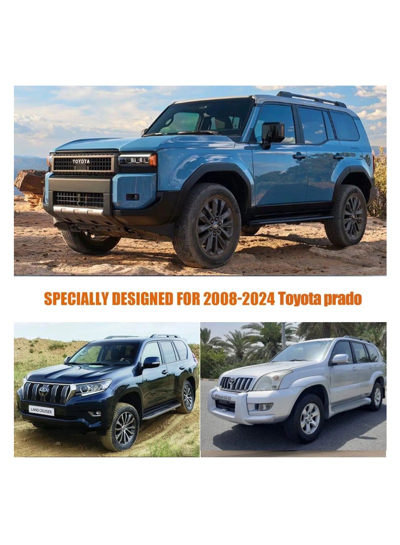 Zipporah All Weather Protection Car Cover for Toyota Prado (2008-2024), Waterproof Coating with Reflectors, Soft Interior Lint Layer and Zipper (Black) - Image 4