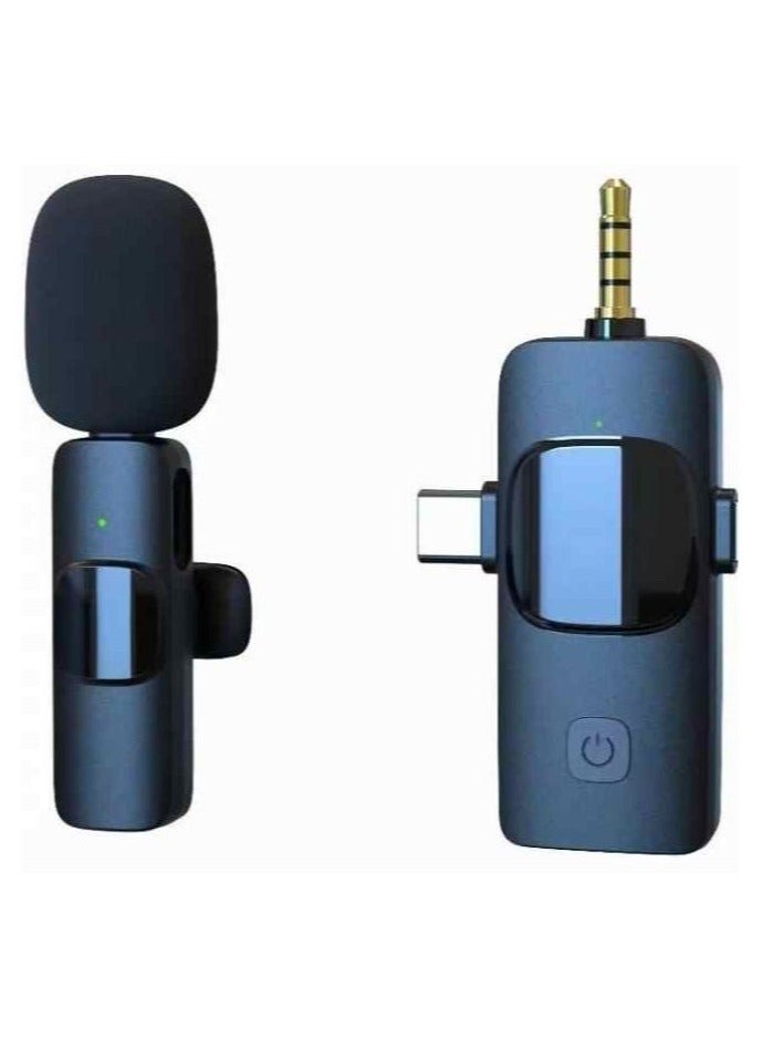 TIGER K15 Wireless 3-in-1 Dual Microphone – Wireless Microphone for Phones with 3.5mm & Type-C Connectors, Ideal for Recording, Interviews, Podcasts, and Vlogging - Image 2