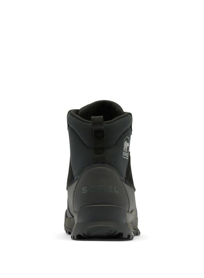 SOREL Men's Buxton Lite Lace Plus Waterproof Boot, Black/Black, 40 EU - Image 4