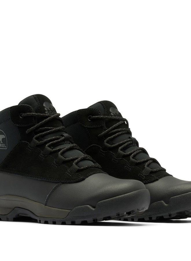 SOREL Men's Buxton Lite Lace Plus Waterproof Boot, Black/Black, 40 EU - Image 3