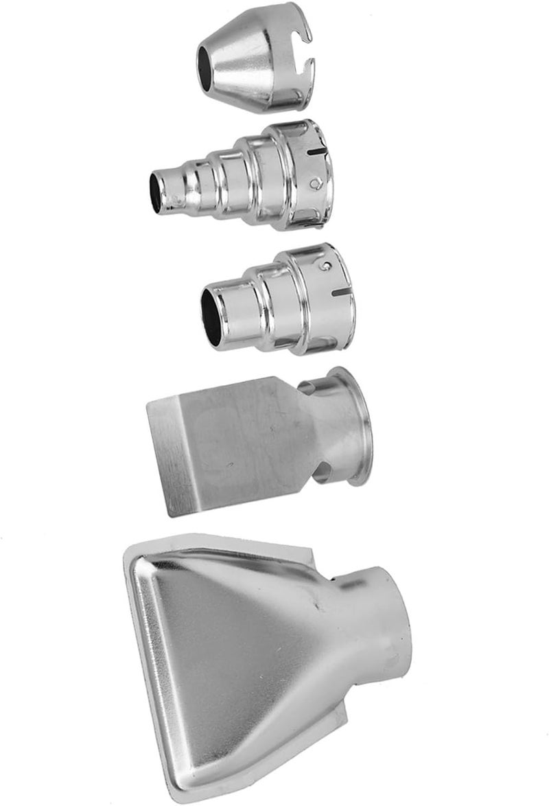 Generic 5pcs Stainless Steel Heat Nozzles Heat Blower Tips for Hot Air Guns Universal 35mm - Image 2