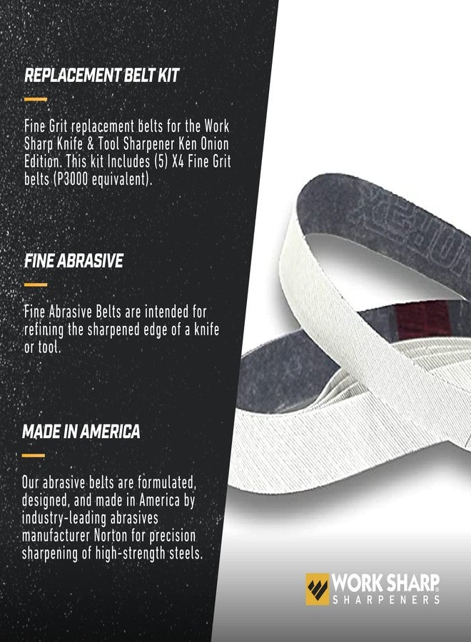 Work Sharp WSSAKO81120 Fine Grit Belt Kit, White/Grey for Ken Onion Edition - Image 4