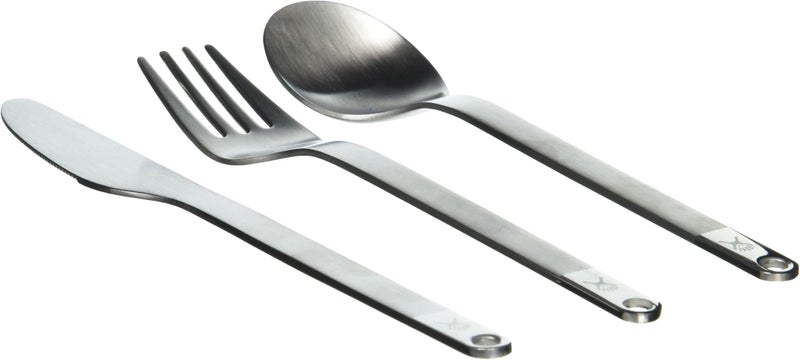 Hydro Flask Flatware Set, Reusable Stainless Steel Cutlery with Carry Pouch, for Travel and Lunch, Black - Image 1