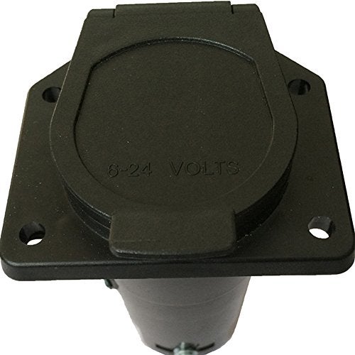 NEW SUN® Premium 7 Pin RV Blade Trailer Wiring Harness Socket, Round 7 Way Trailer Plug Truck Vehicle Side Female End Connector, Cooper Conductor Heavy Duty for Trailer, Tow Hitch, RV, Truck, Pickup - Image 5