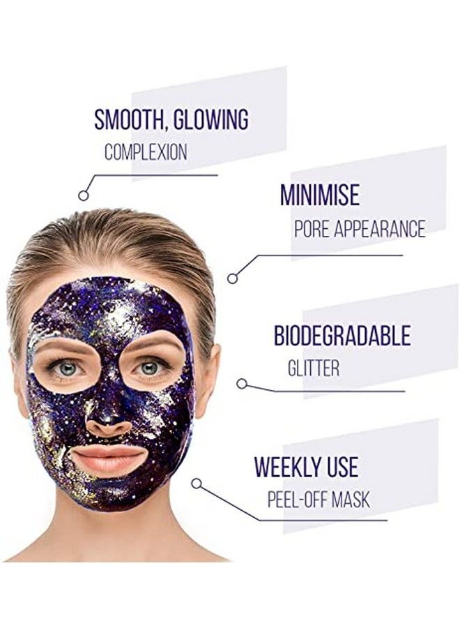 7th Heaven Minimise Pour Stardust Stellar Black Diamond Peeloff Mask 10Ml ; Black Seaweed Mask For Blackhead Removing For All Skin Types - Image 3