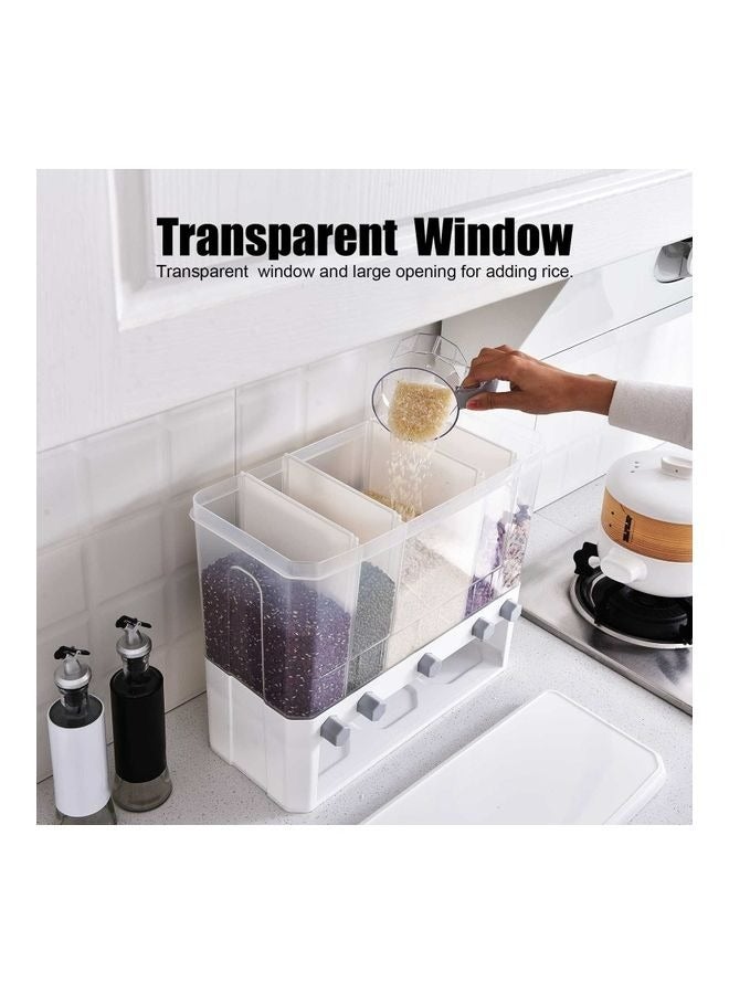 RollsTimi  Rice Dispenser White 19.5x42x35.2cm  - Image 3