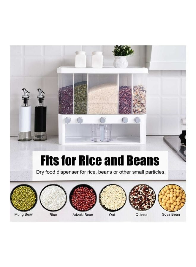RollsTimi  Rice Dispenser White 19.5x42x35.2cm  - Image 4