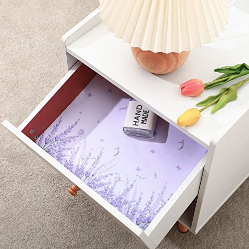 Eersida 20 Sheets 14 x 19.5 Inch Scented Drawer Liners for Dresser Non Adhesive Fragrant Drawer Liners Paper for Bedroom Kitchen Cabinet Home Shelf Closet (Lavender) - Image 5