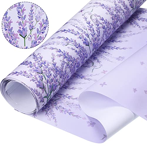 Eersida 20 Sheets 14 x 19.5 Inch Scented Drawer Liners for Dresser Non Adhesive Fragrant Drawer Liners Paper for Bedroom Kitchen Cabinet Home Shelf Closet (Lavender) - Image 3