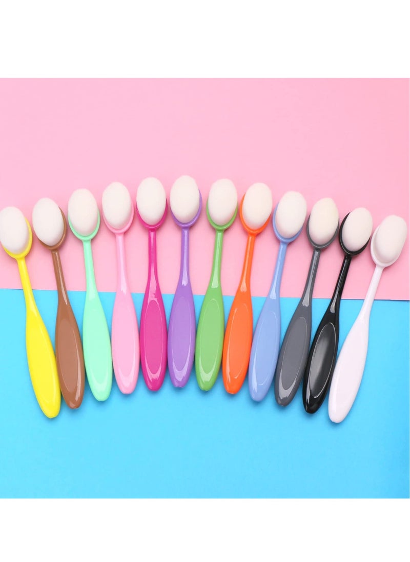 Excefore - 12 PCS Colorful Ink Blending Brushes, Craft Ink Blending Brushes, Ink Blending Tool, Suitable for Card Making and Crafters Background Blending (Brush Head Diameter 0.86 ") - Image 1