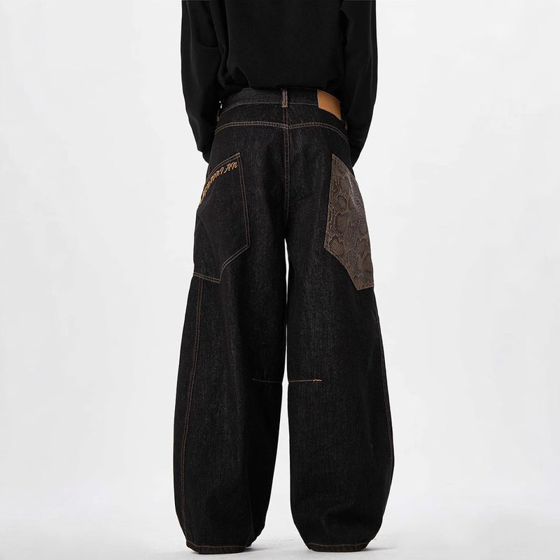 Unisex Classic Denim Jeans Loose Fit Daily Outdoor Wear - Image 5