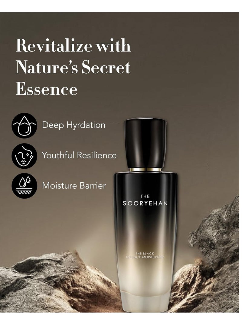 Sooryehan - Sooryehan The Black (Essence Moisturizer, 130ml/4.4fl oz) - Lightweight Cream for Moisture Barrier, Rejuvenate Dull, Aging Skin. Premium Korean Skin Care. Black Yeast, Hyaluronic Acid, - Image 1