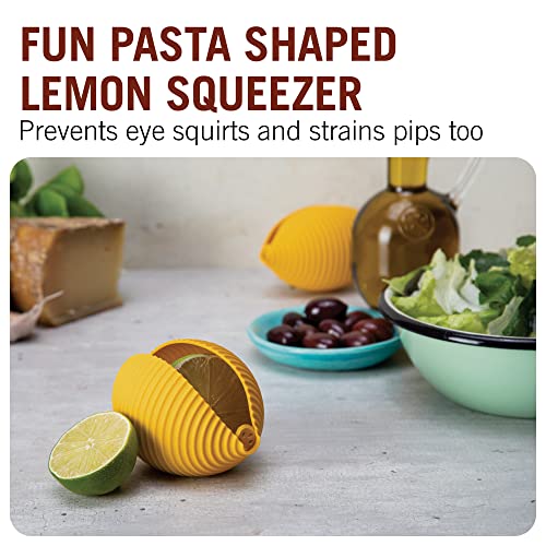 Monkey Business Funny Silicone Lemon Squeezer in Pasta Shape/Maximum Juice Without Mess/Easy to Use and Easy to Clean - Prevents Unwanted Splashes and Also Retains the Cores! - Image 2