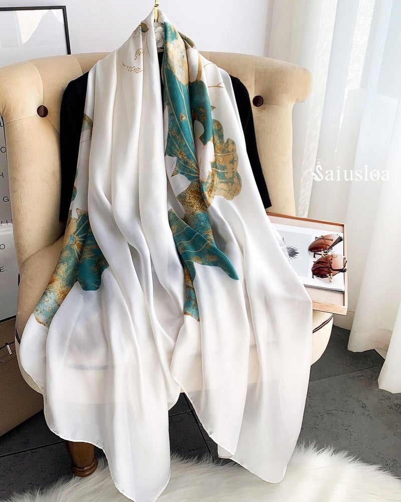 Saiusloa Dress Scarves Shawl Wraps Long Silky Scarf for Women Dressy Fashion Lightweight for Decorative Formal Evening Gowns-1006 - Image 2