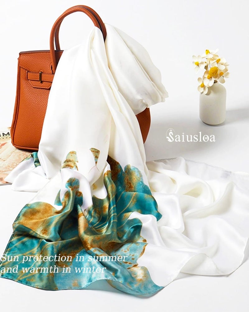Saiusloa Dress Scarves Shawl Wraps Long Silky Scarf for Women Dressy Fashion Lightweight for Decorative Formal Evening Gowns-1006 - Image 3