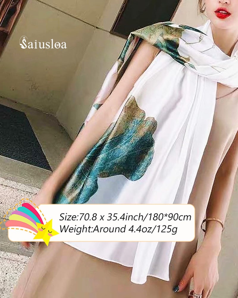 Saiusloa Dress Scarves Shawl Wraps Long Silky Scarf for Women Dressy Fashion Lightweight for Decorative Formal Evening Gowns-1006 - Image 5