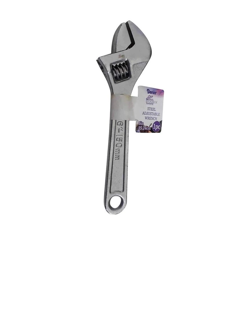 مفتاح ربط فولاذي قابل للتعديل من Crafter's Toolbox ™ ستة بوصات - Image 1